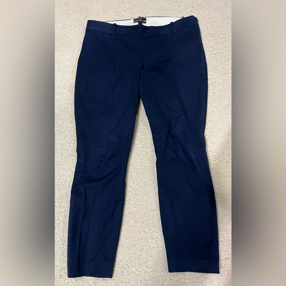J. Crew navy cotton blend pants Minnie style size 4 - Picture 1 of 4
